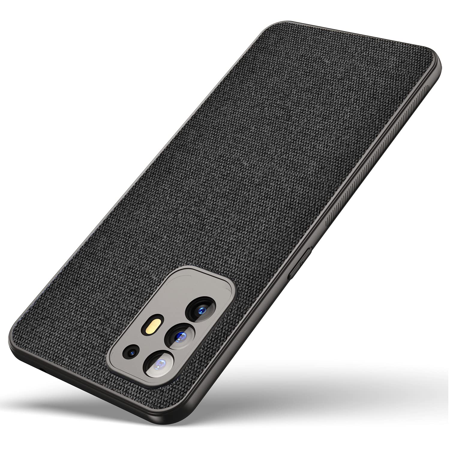 KAPA Cloth Soft Fabric Hybrid for Oppo F19 Pro+ Plus Back Cover, Shockproof Protection Slim Hard Back Case (Black) (B095CLB3NK) Amazon Price History, Amazon Price Tracker