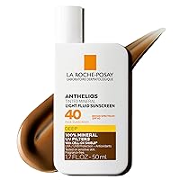 Vista 1 de La Roche-Posay Anthelios Sunscreen SPF 40, Ultra-Light Fluid Broad Spectrum SPF 40, Face Sunscreen with Titanium Dioxide Mineral, Lightweight &