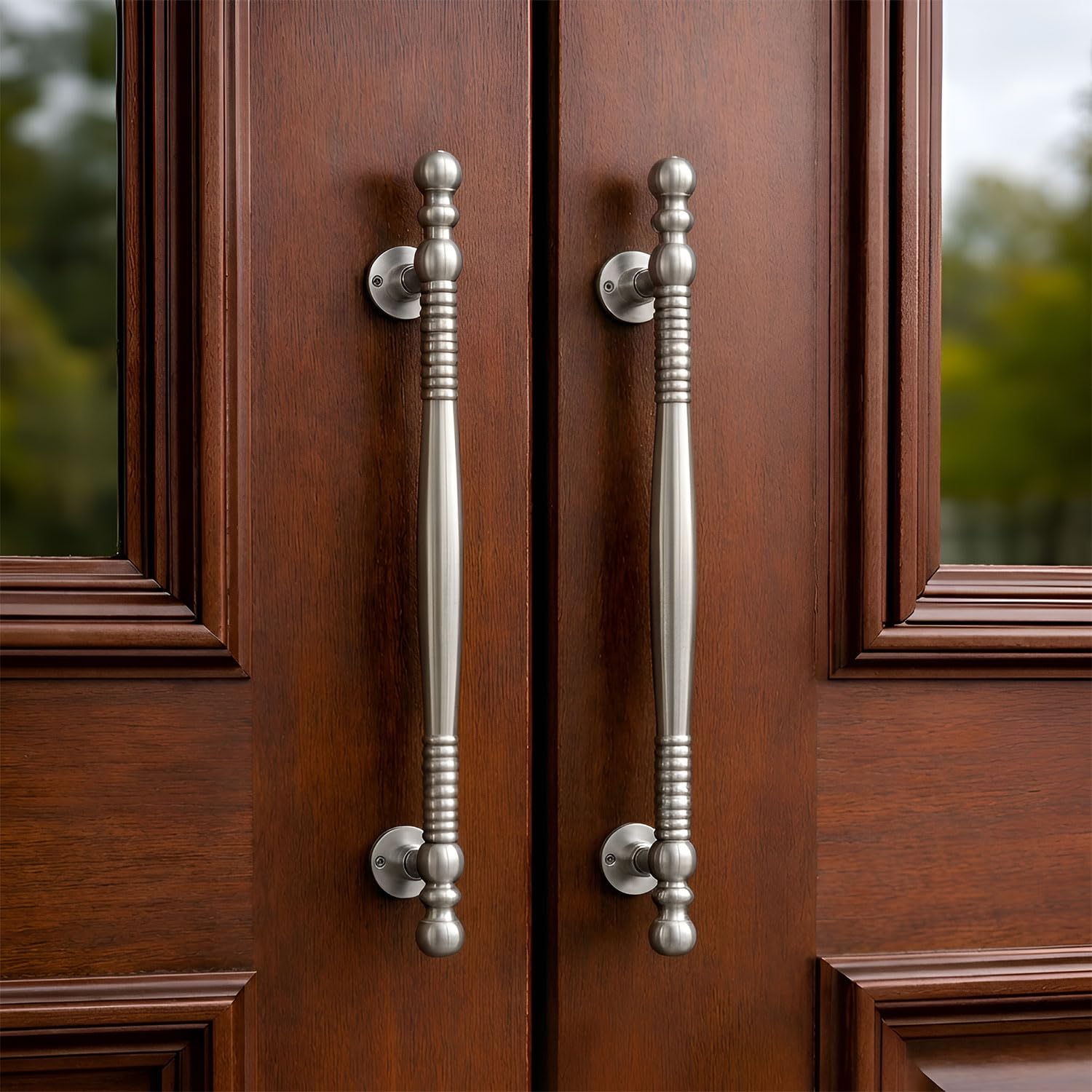 VOLO Main Door Pull Push Handle | Door Handle for Home Office | Interior Exterior Door Hardware Pull Handle | (Pack of 2 Pieces, Silver Satin, 12 Inch (300MM))-image-41