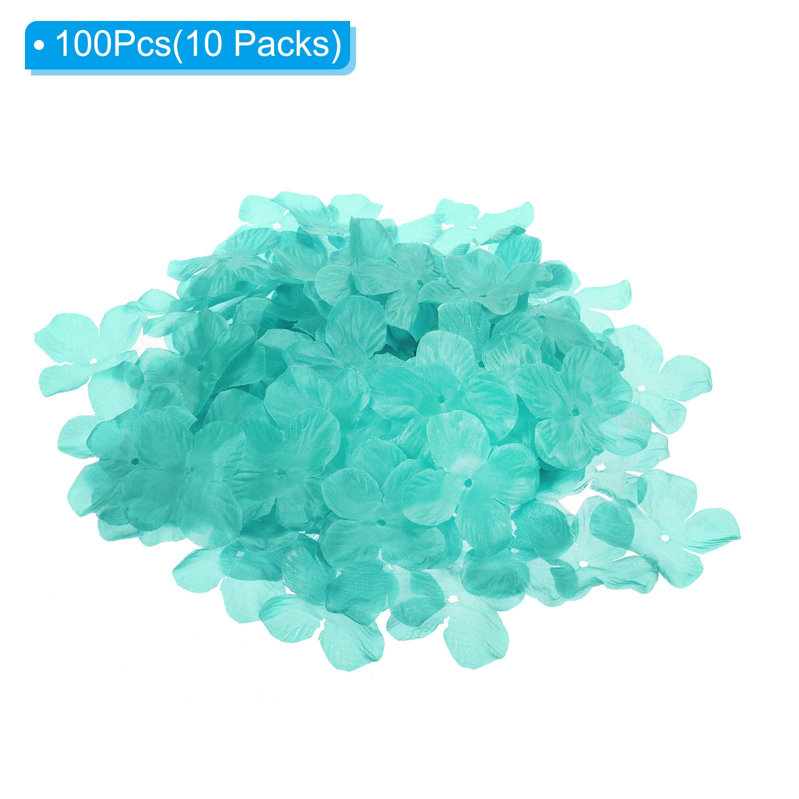 PATIKIL Artificial Flower Petals, 1000Pcs Fake Flowers Silk Petal Decoration Supplies for Wedding Decor Bridal Party Event Turquoise - Image 3