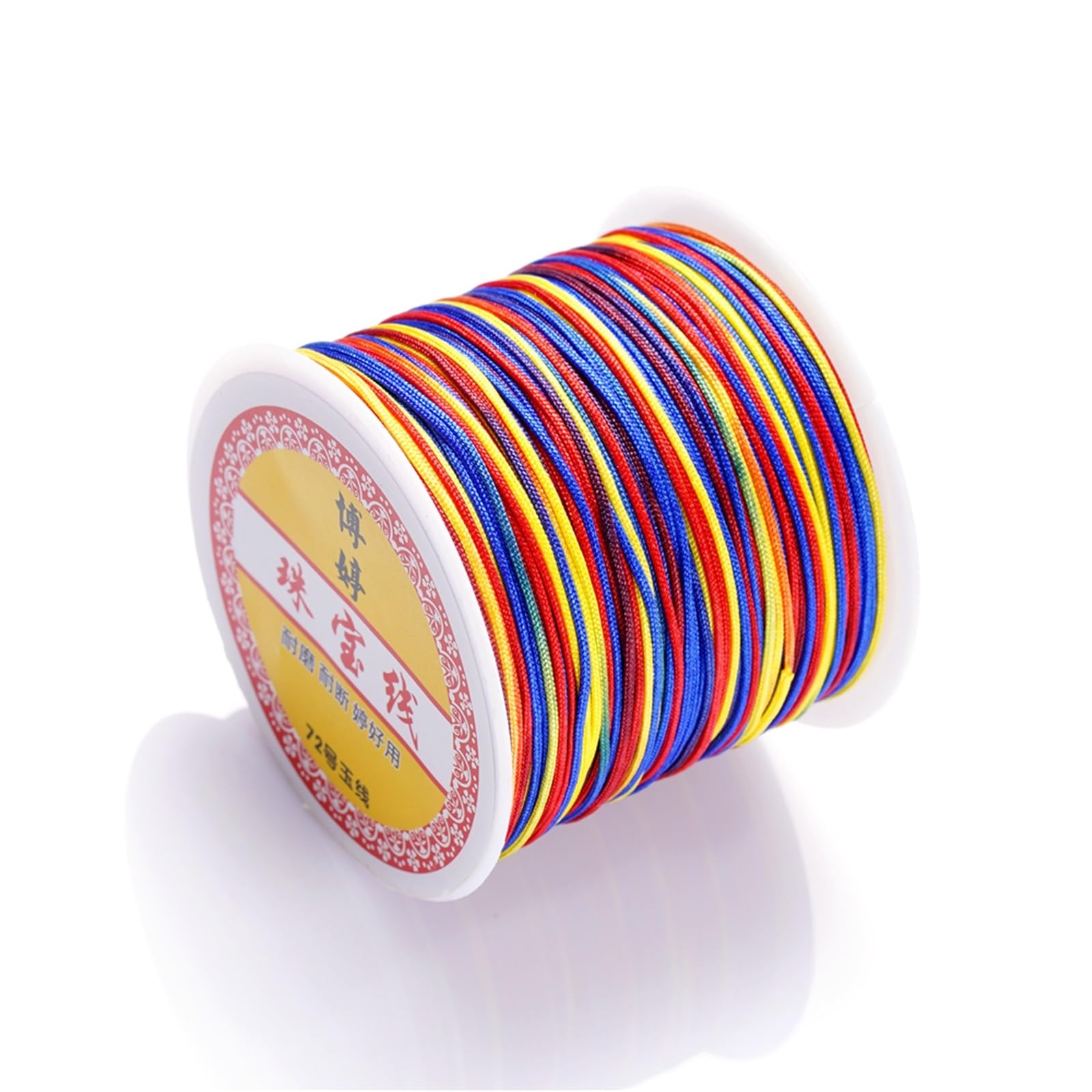 Nylon Cord Thread 10pcs 30M/Roll 0.8mm Nylon Thread Cord Chinese Knot Tassels Cord Bracelet Braided String for Making Bracelet, Necklace, Chinese Knot(Color 18)