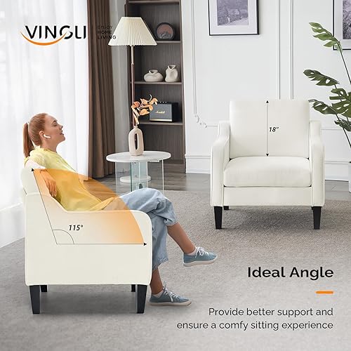 Miniatura 65 de VINGLI Sofás para sala de estar, sofá pequeño marrón de 71 pulgadas, sofás modernos de mediados de siglo, 3 plazas, cómodo sofá tapizado de felpilla