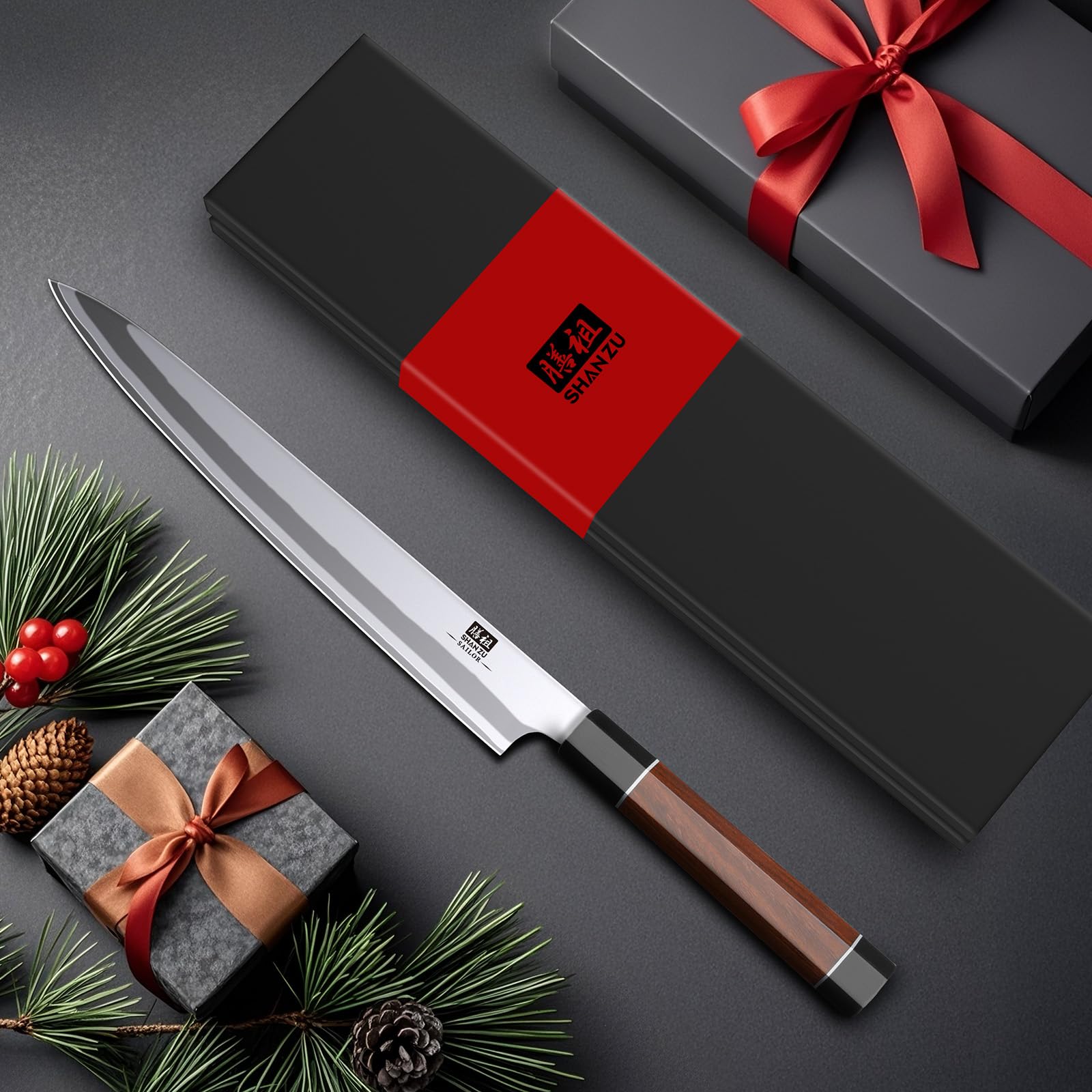 SHAN ZU 10" Japanese Sushi Knife - Precision Cutting -6