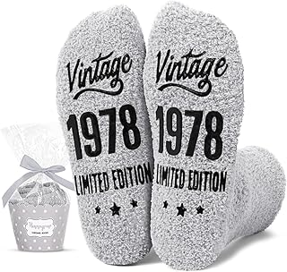 HAPPYPOP Cool Birthday Gifts for Men - 46 51 Year Old Socks for Dad, 1975 Birthday Gifts