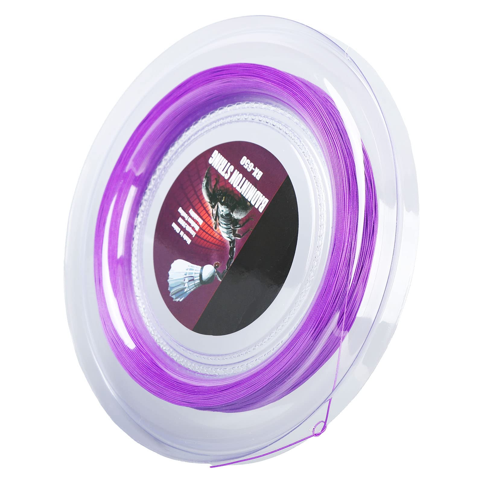 Keenso Corde de Raquette de Badminton, 0,72 Mm 200 M Corde de Raquette de Badminton Ligne de Corde en Nylon D'entraînement de Badminton BX 650