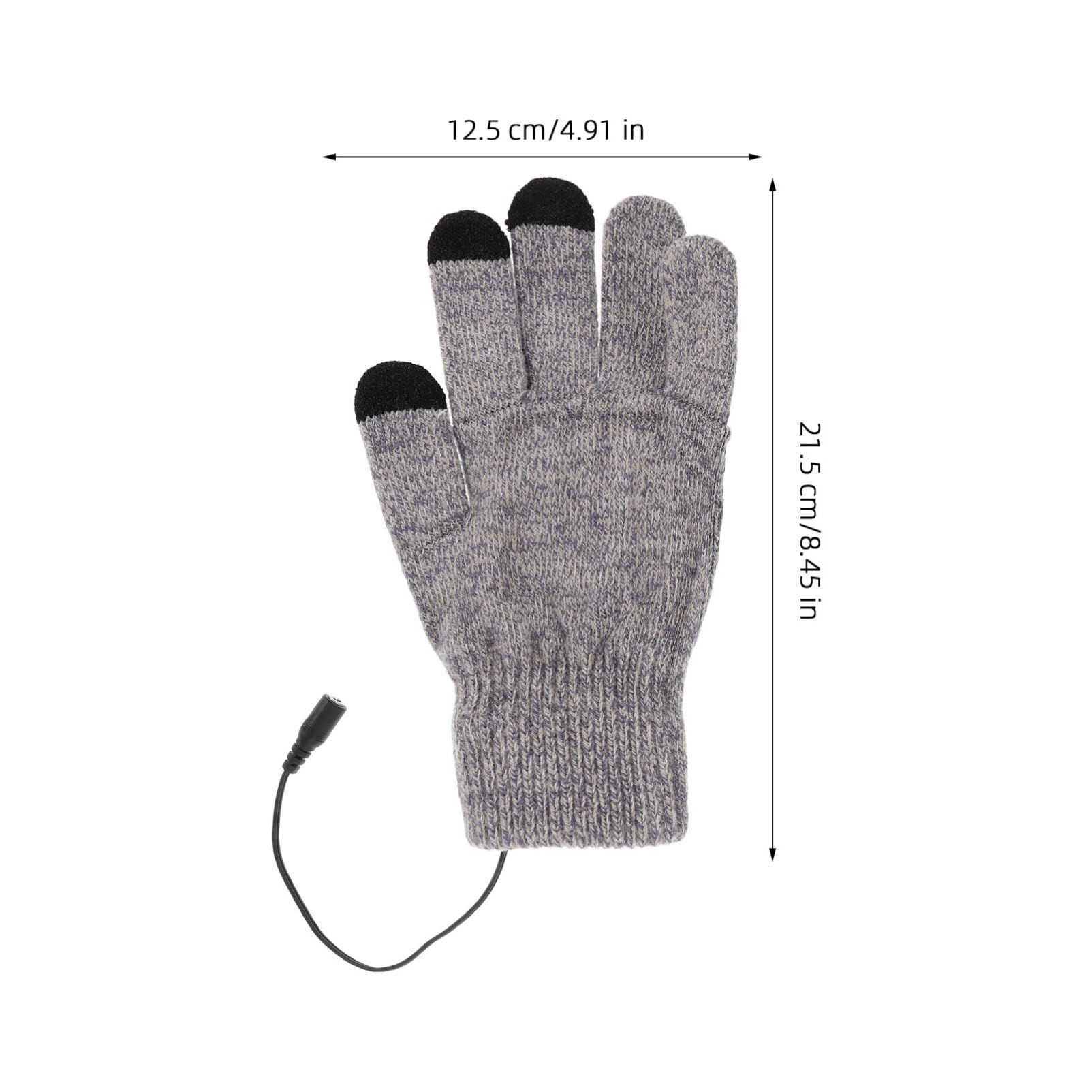 Abaodam Heated Gloves Electric Warming Mittens with Thickened Insulation for Winter Cycling Quick Heating Full Finger Design for Men and Women for Cold Weather Activities