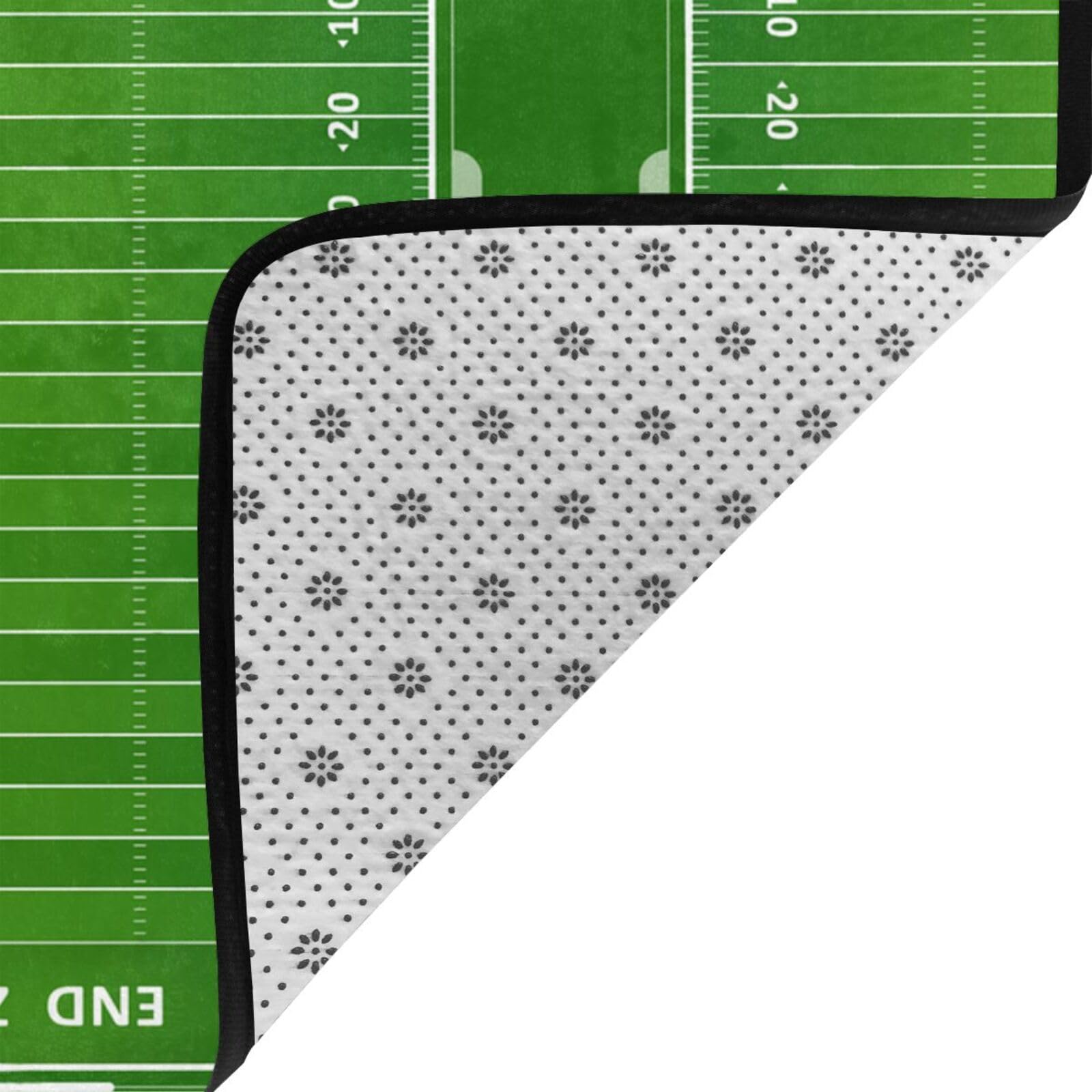 Zona de fútbol, Alfombra Grande Antideslizante para Sala de Estar o Dormitorio, 208 x 148 cm.
