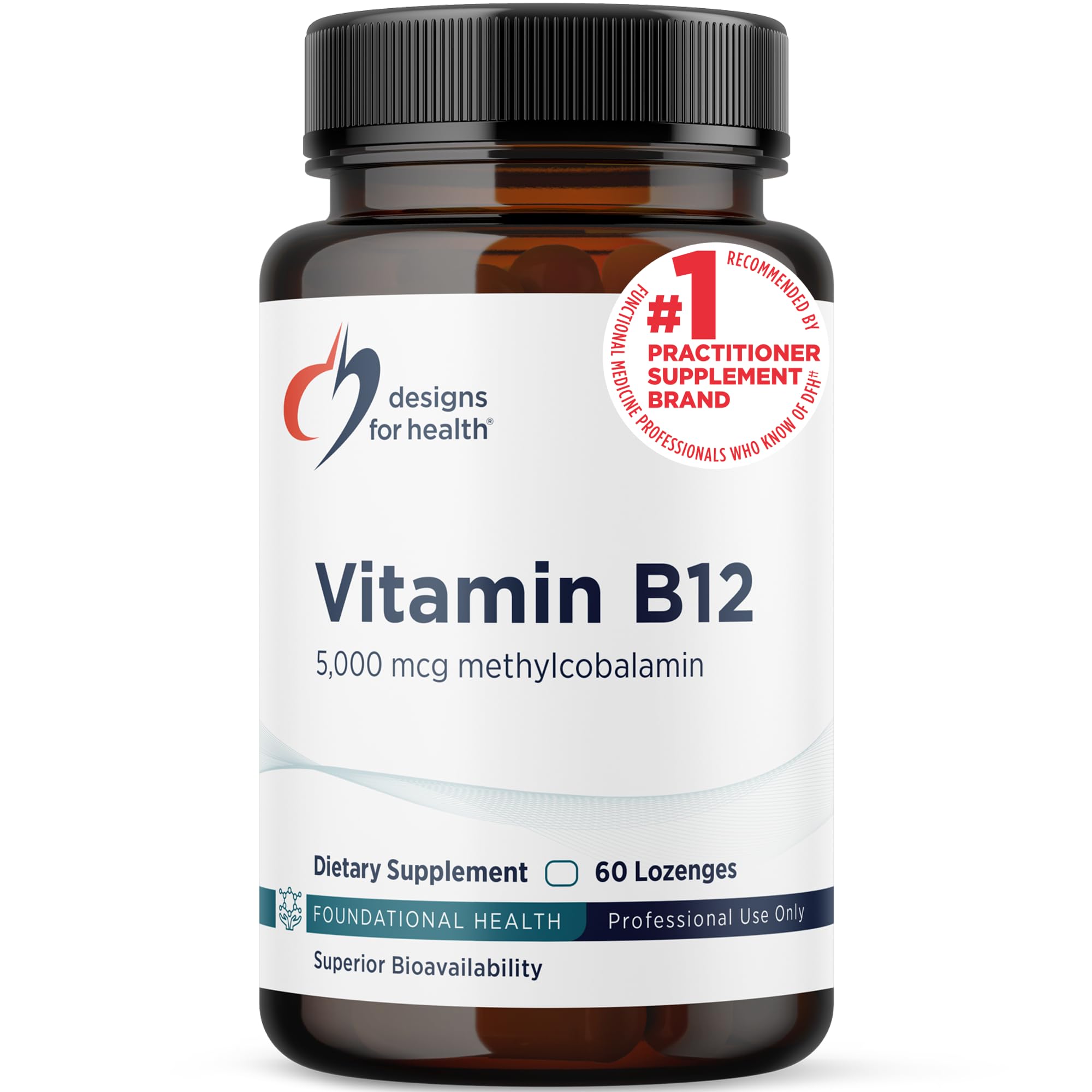 Vitamin B12 Lozenges - B12 Vitamins 5000 mcg Methylcobalamin - Vitamin B12 Supplements - Vegan + Non GMO, Natural Berry Flavor (60 Quick Dissolve Lozenges)