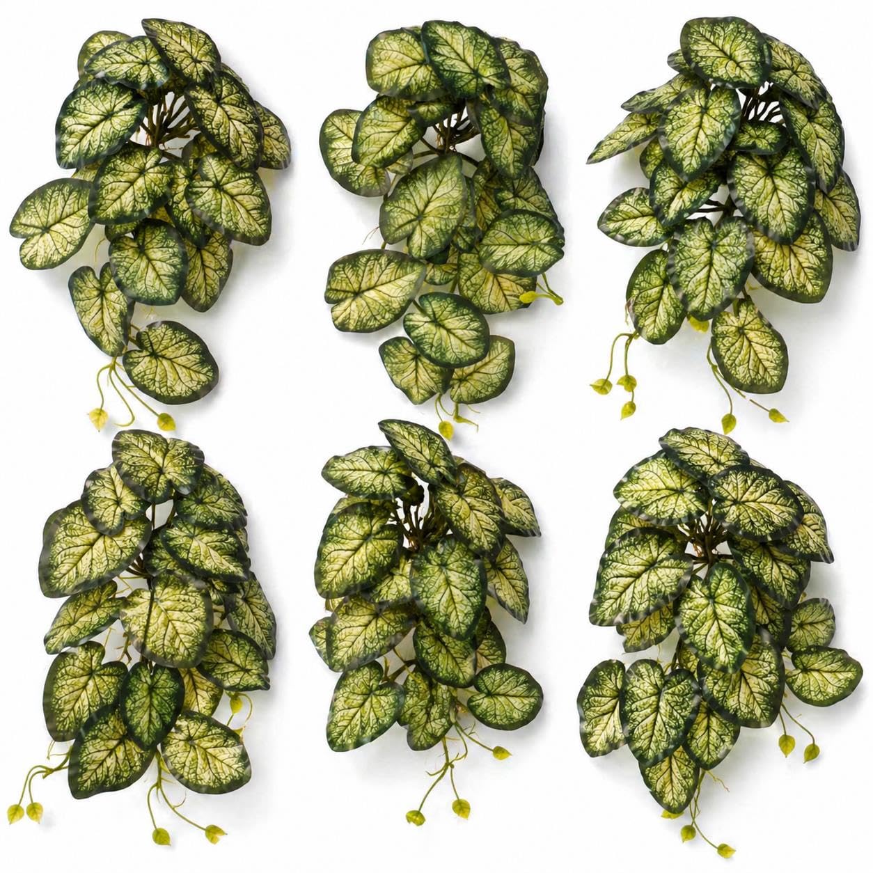 Multipack Leaf Design Artificial Hanging Plants