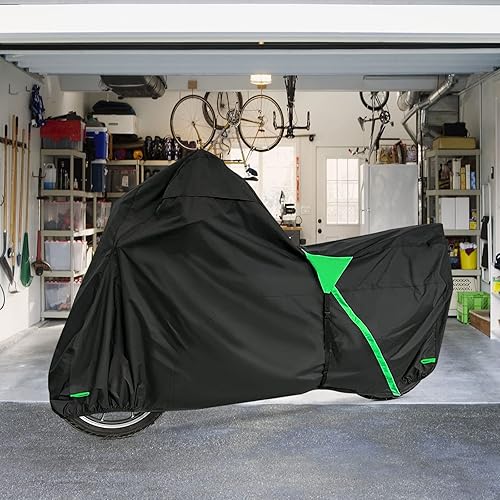 Miniatura 9 de XYZCTEM Funda de motocicleta de alta calidad de 18 capas impermeable para todo clima, resistente a la intemperie, protección solar UV, polvo