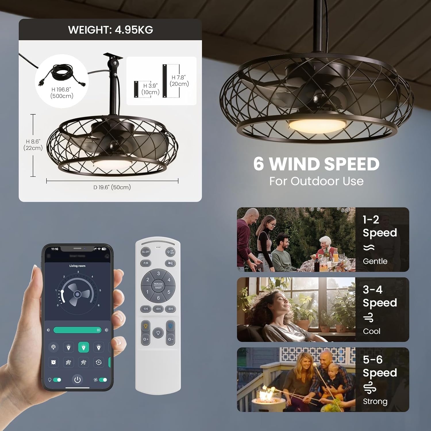 Instal·lació de lampshade onto the ceiling fan