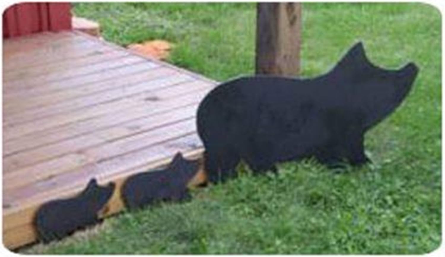 Woodcraft Project Paper Plan To Build Mama Pig And Piglets Shadow - Material Not Included