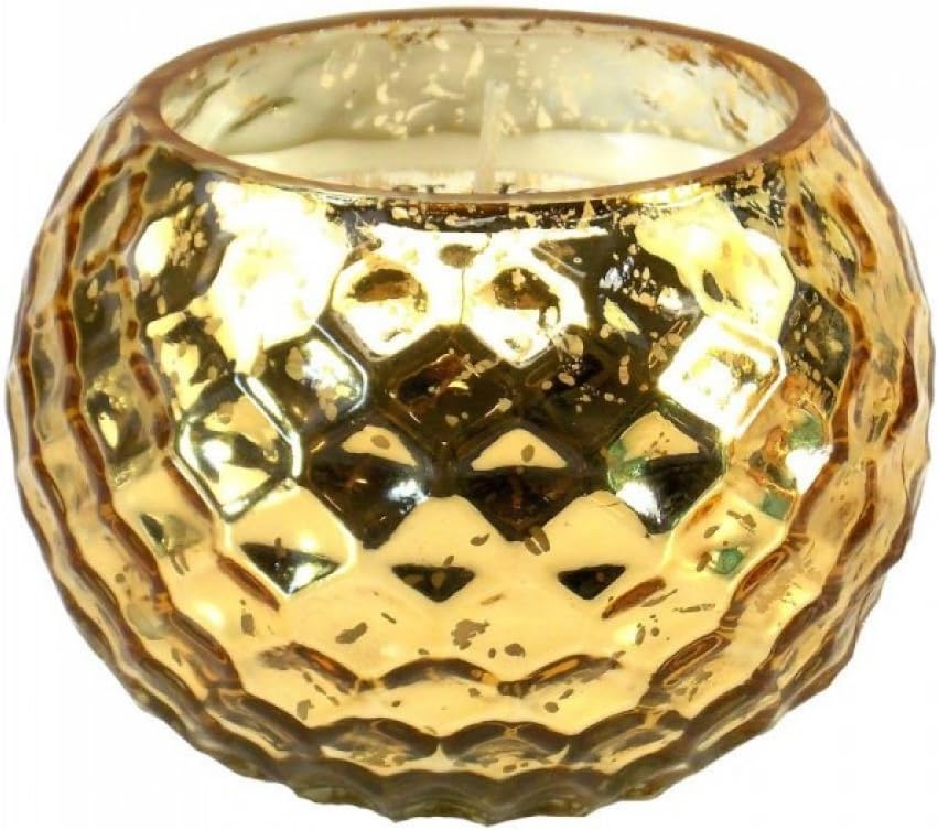 12010659 Golden Honeycomb Scented Candle, Multicolor