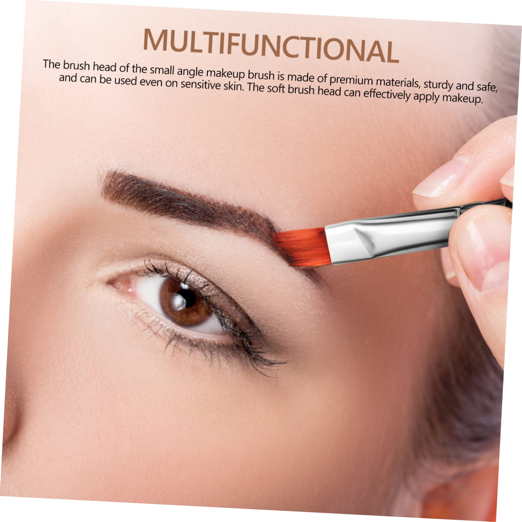 Ipetboom 6Pcs Eyebrow Brush Fine Angled Flat Makeup Brushes for Blending Eyeliner Eyeshadow and Filling Brows Travel Friendly Professional Tools for Natural Look