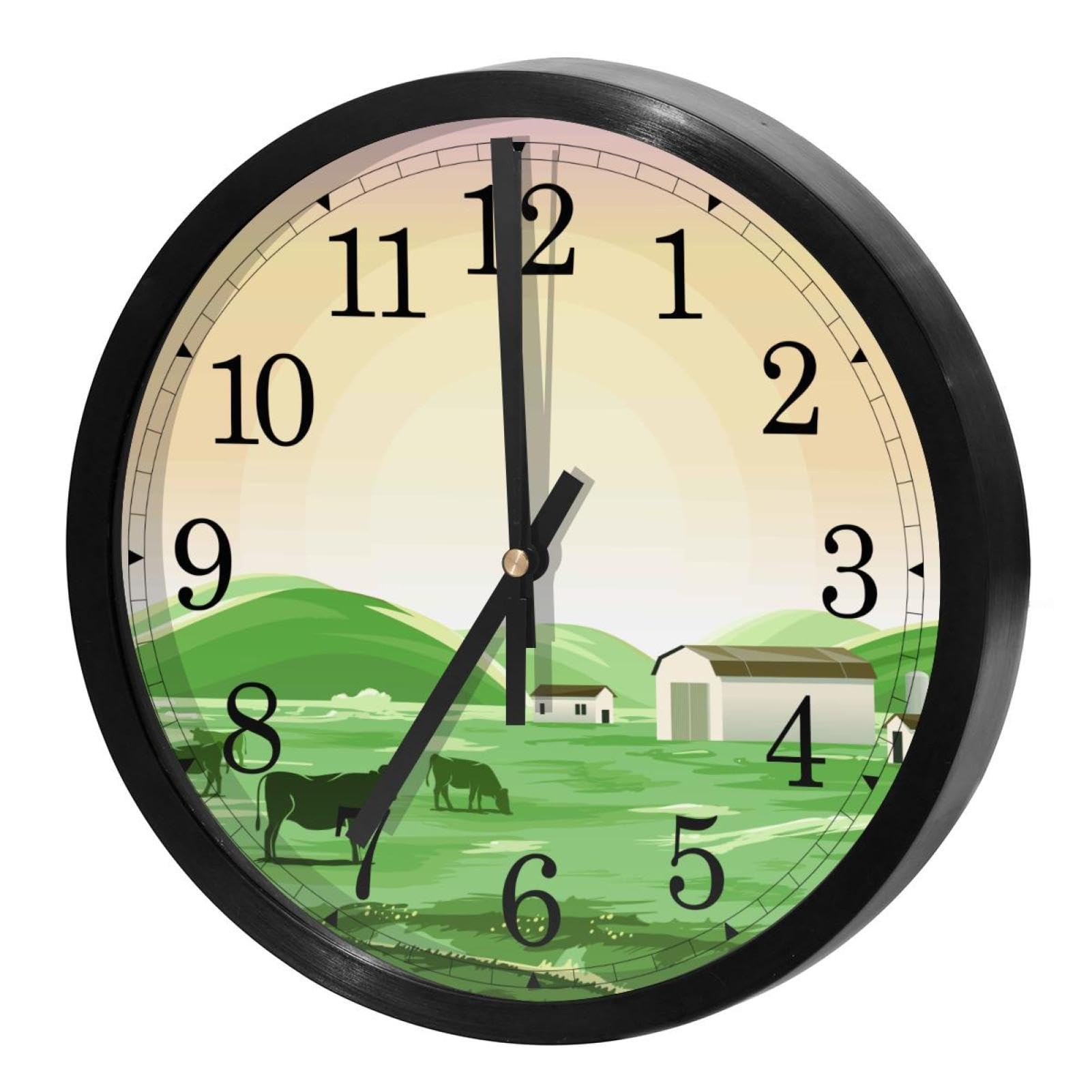 Horloge murale silencieuse oubliez le tic-tac avec ce paysage