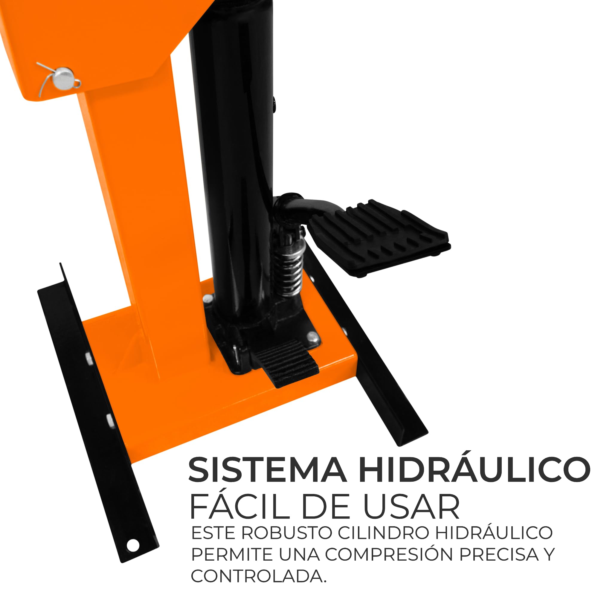 Compresor Hidráulico de Muelle de Bobina de 3 Toneladas | Compresor Muelles Amortiguadores 3000kg | 8 Niveles | Altura Ajustable Elevación 49,5-82cm | Herramienta de taller | Reparación de carros