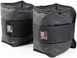 Par Caneleira de Peso 2 Kg Tornozeleira de Peso, Glúteos, Treino em Casa, Treino para Pernas, Academia, Fitness, CrossFit, Musculação, Funcional