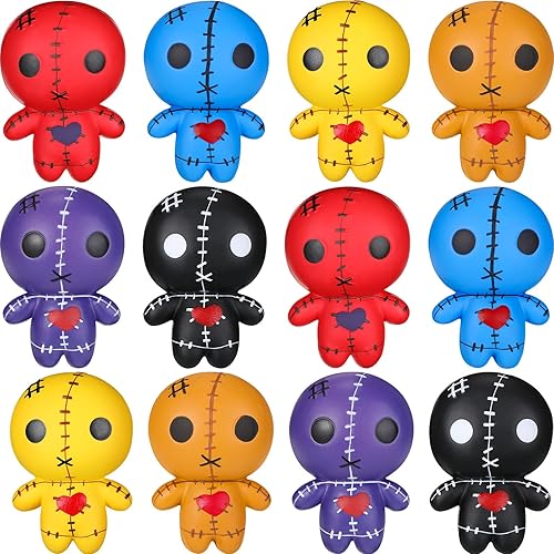 Honoson 12 muñecas de vudú de terror, muñeca fantasma, juguete perfumado para aliviar el estrés, juguetes suaves para apretar, juguete Kawaii de