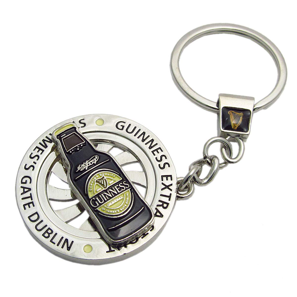 Guinness Pint Bottle Spinner Keyring (sg 5533)