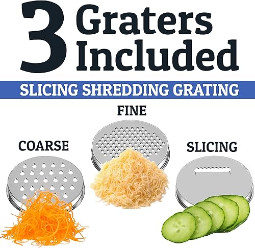 Miniatura 8 de Priority Chef Juego de tazones para mezclar de acero inoxidable con tapas, 3 accesorios para rallar, tapas herméticas, base de silicona