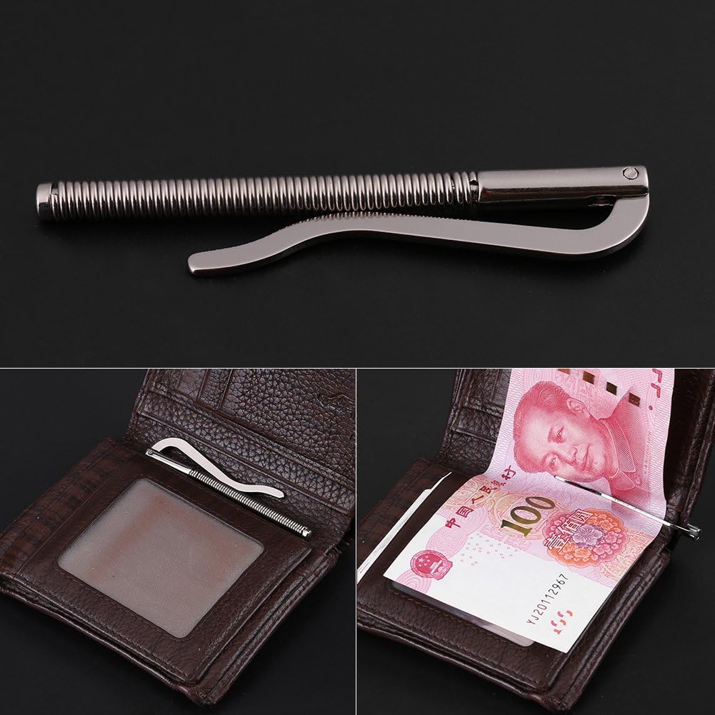 Spring Clip, 5 Pcs Wallet Spring Clip Tool for Leather Wallet Purse Credit Card Holder