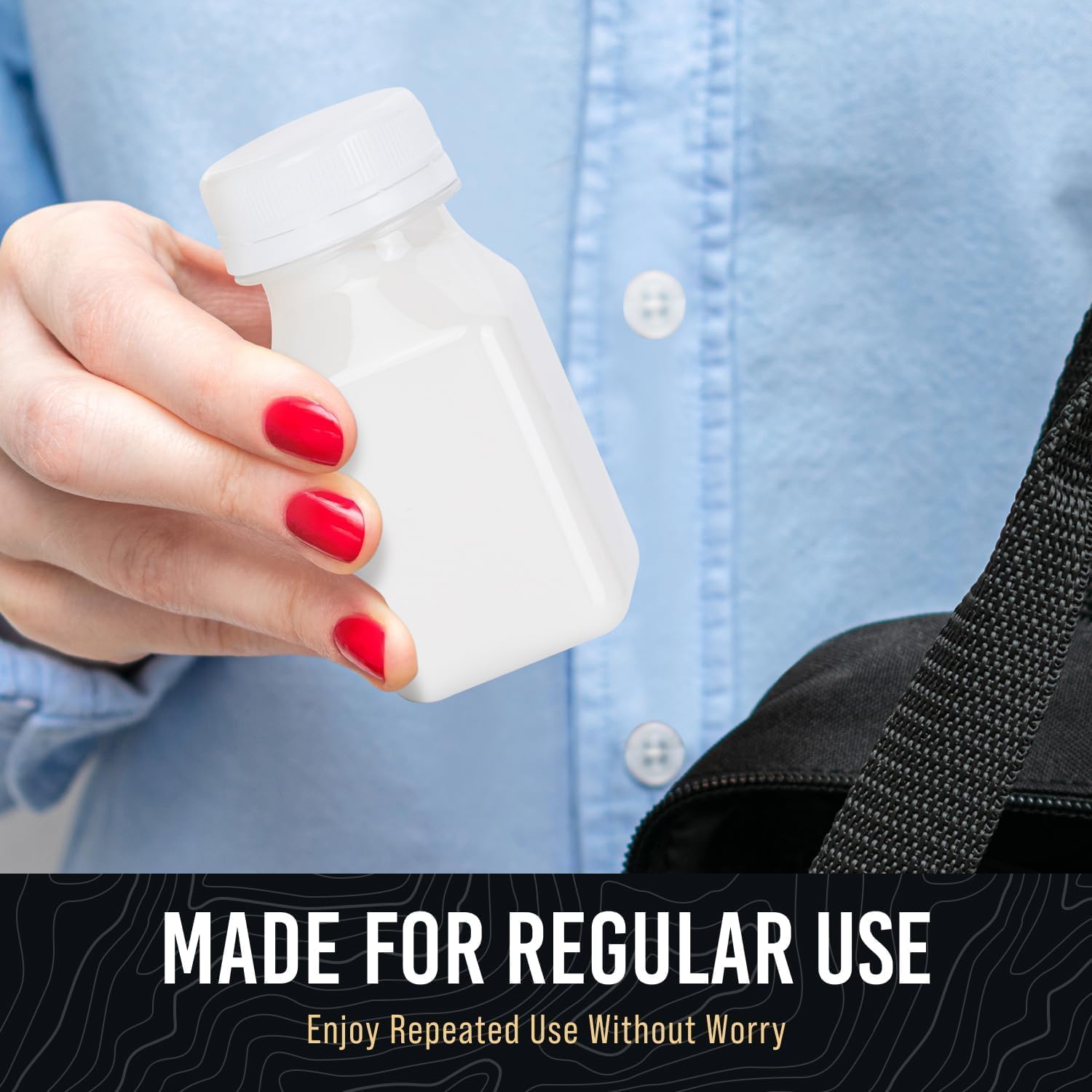 Norcalway 10pcs 2oz Plastic Shot Bottles with Caps - Ginger Shot - Freezer Safe, Leak Proof, BPA Free, Food Grade Small Plastic Travel Bottles with Caps - Image 6