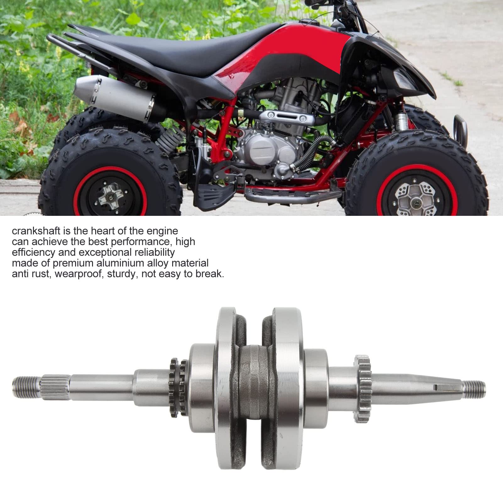 Pilipane Gruppo Albero Motore 22T Albero Motore Scooter in Lega di Alluminio per Motori ATV 50cc 60cc 80cc 4 Tempi GY6 QMB139, Gruppo Albero Motore di Collegamento,