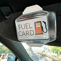Vista 3 de Portavisor Resistente para Tarjeta de Combustible con Bolsillo de Vinilo Transparente - Accesorios para Camión y Automóvil para Interior - Licencia