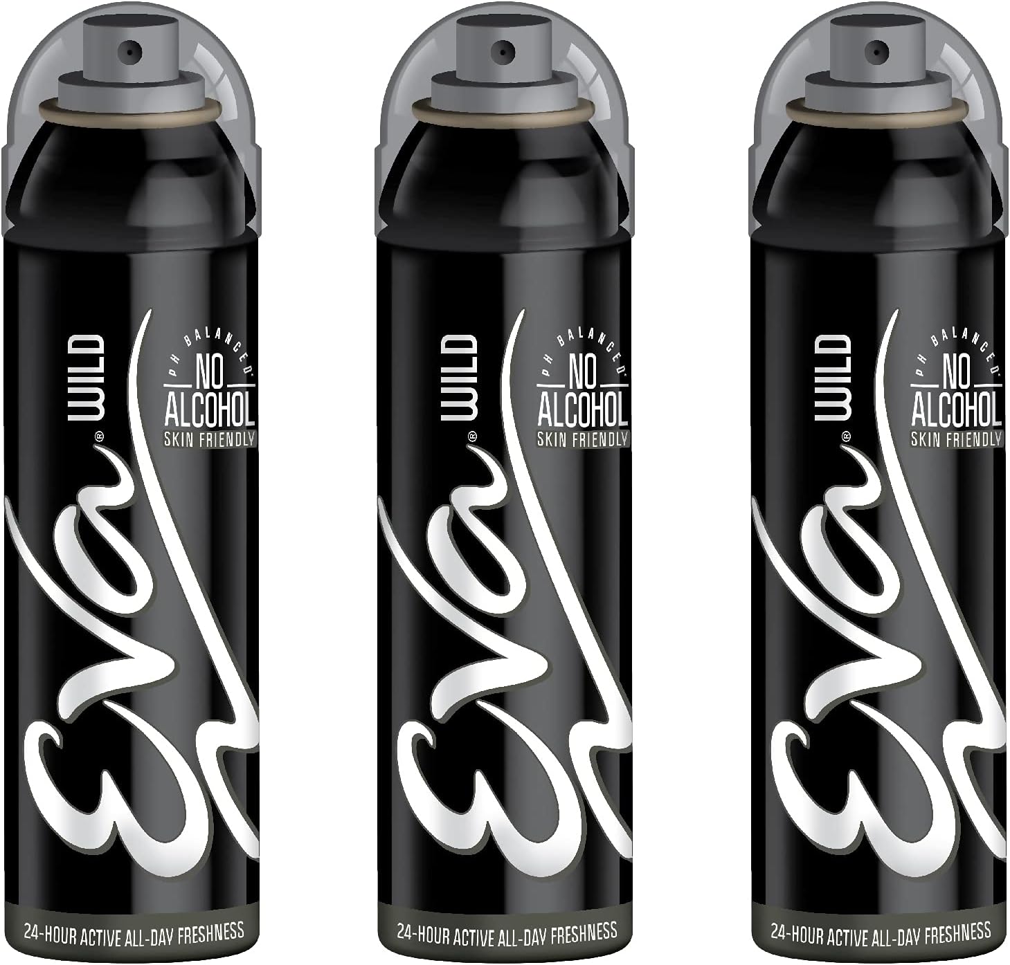 Eva Wild+wild+wild� Deo Spray 150 Ml (Pack of 3, Female)