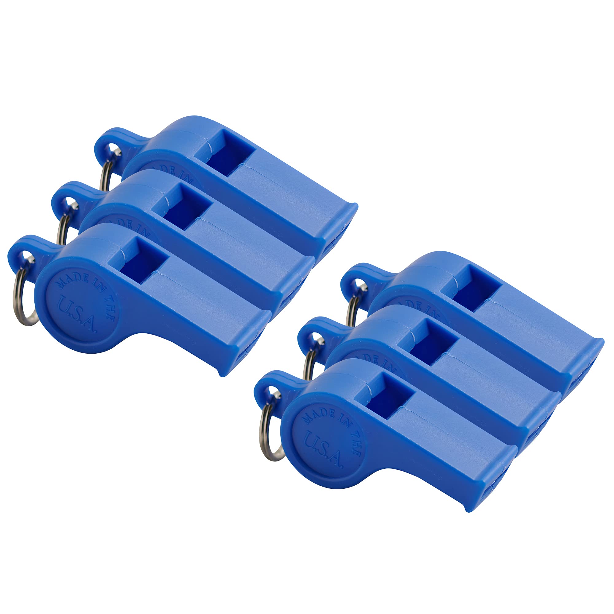 American Whistle Corporation American – persönliche Sicherheitspfeifen – 6 Stück (blau)