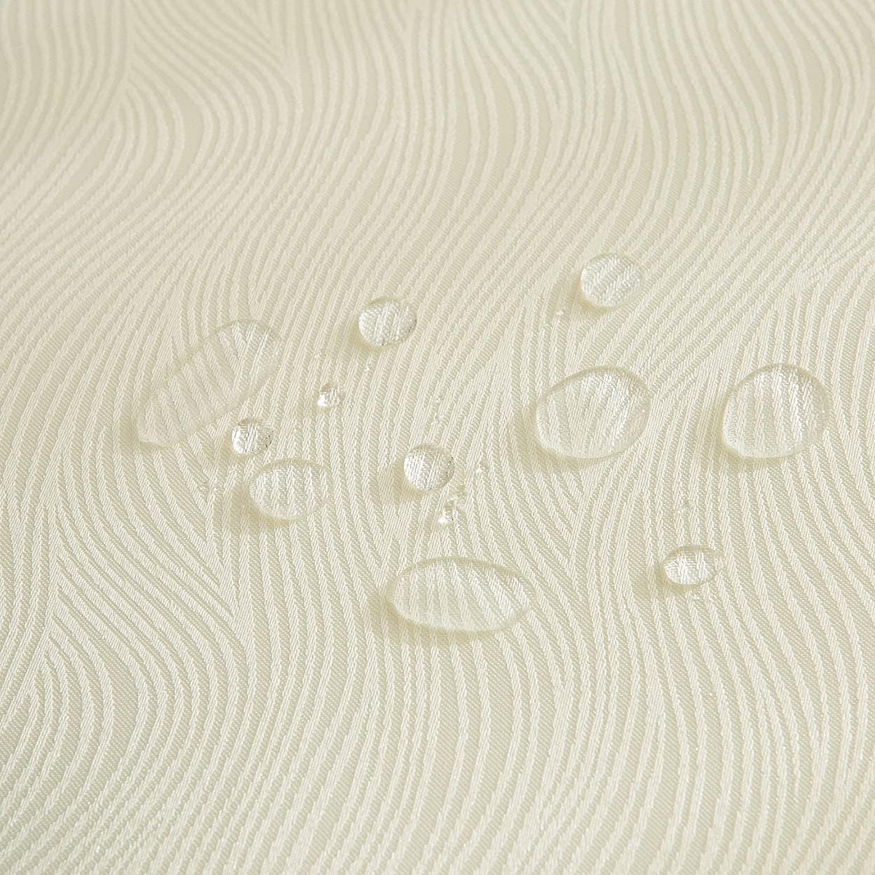 Tovaglia Rotonda Jacquard 160 cm Idrorepellente Beige