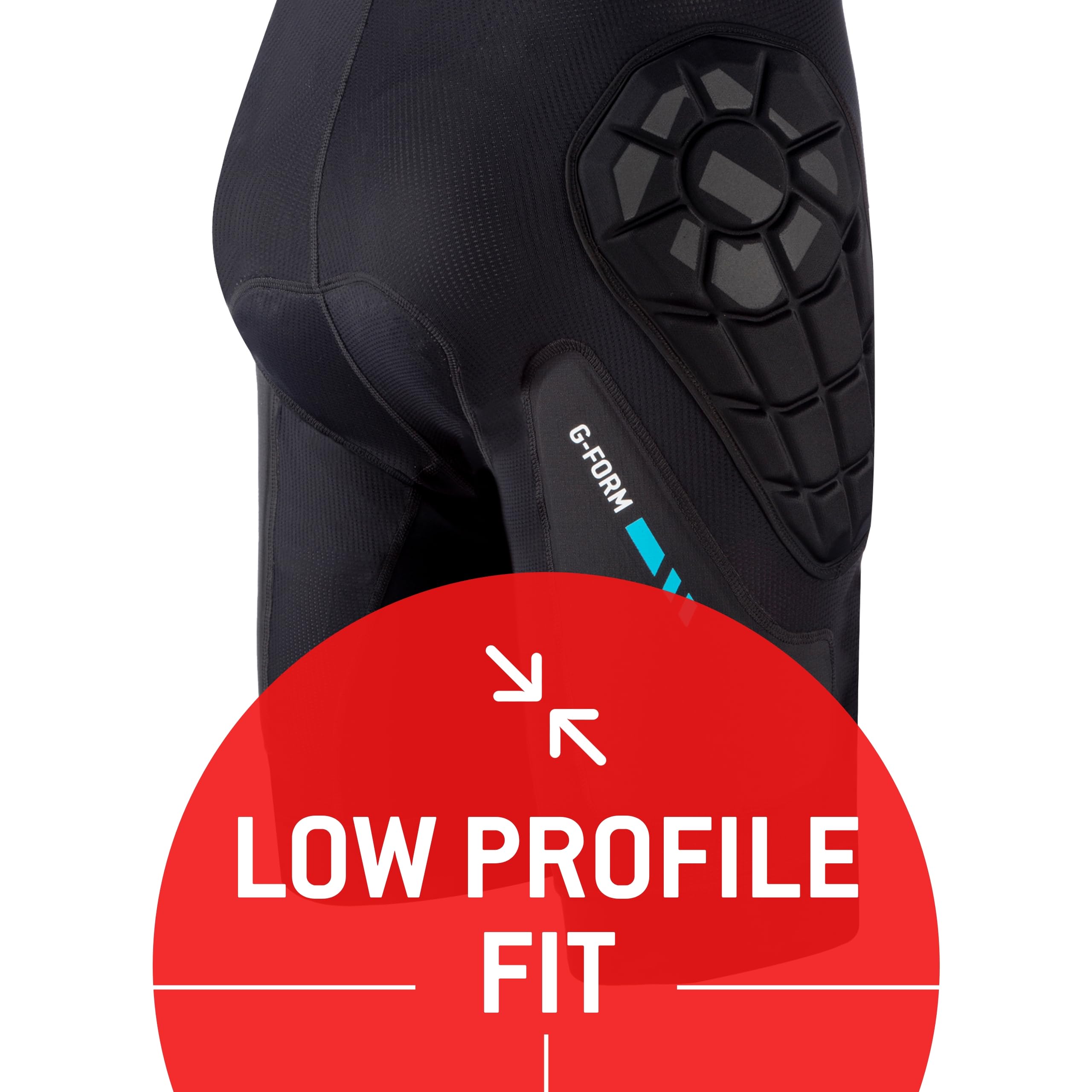 G-Form MX Short mit Chamois - Radlerhose für Herren - Sportlicher Schutzausrüstung für den Radfahren