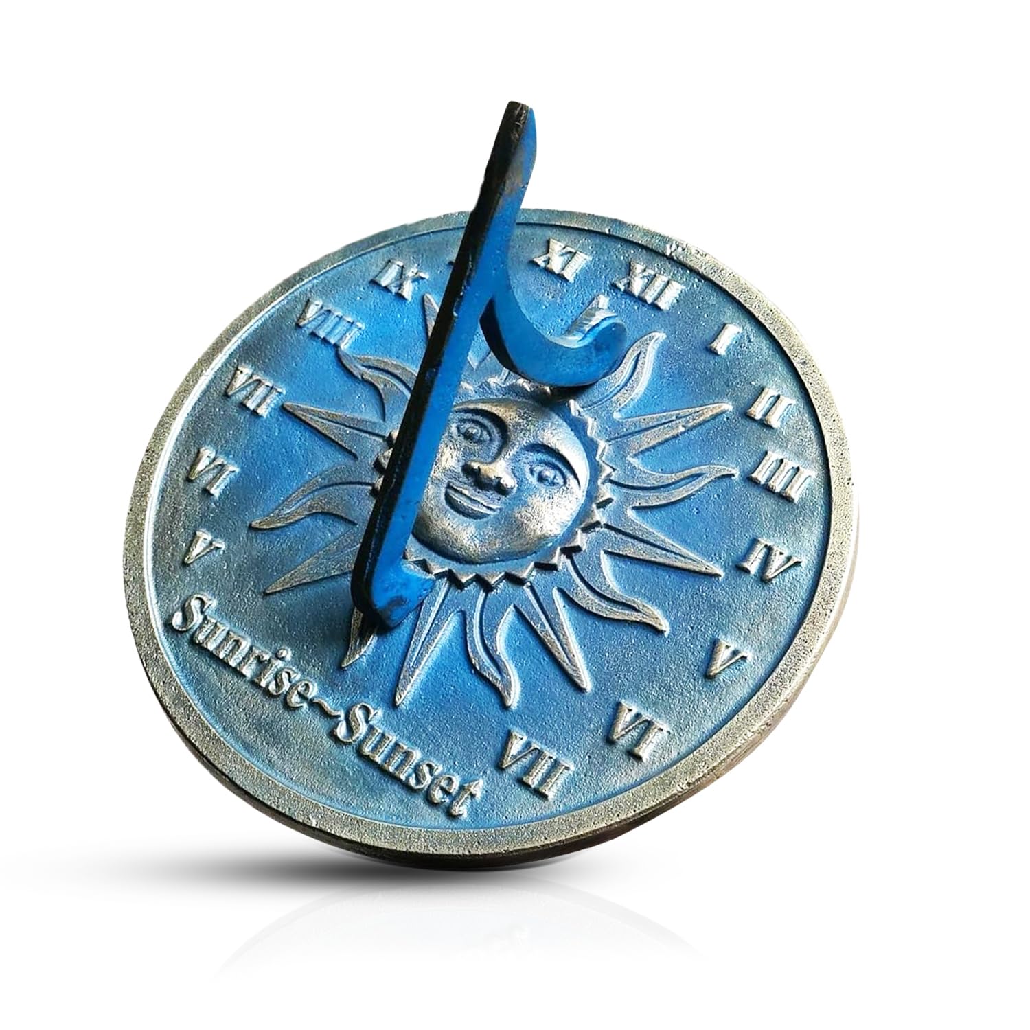 ARTIZANSTORE Brass Sundial | 8 Inch Solid Brass Sundial | Garden Decor | Unique Gift Idea for Outdoor Enthusiasts | Classic Round Design