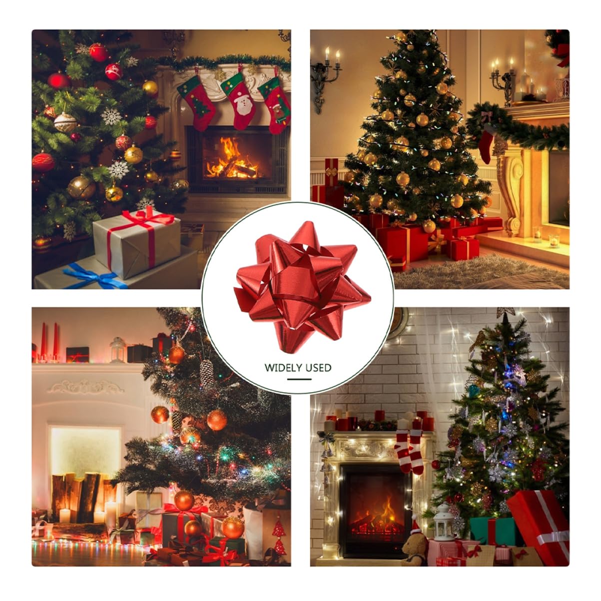 ABOOFAN 450piezas Bows De Decoración De Autoadhesivos para Navidad y San Valentín Embalaje y Decoración De