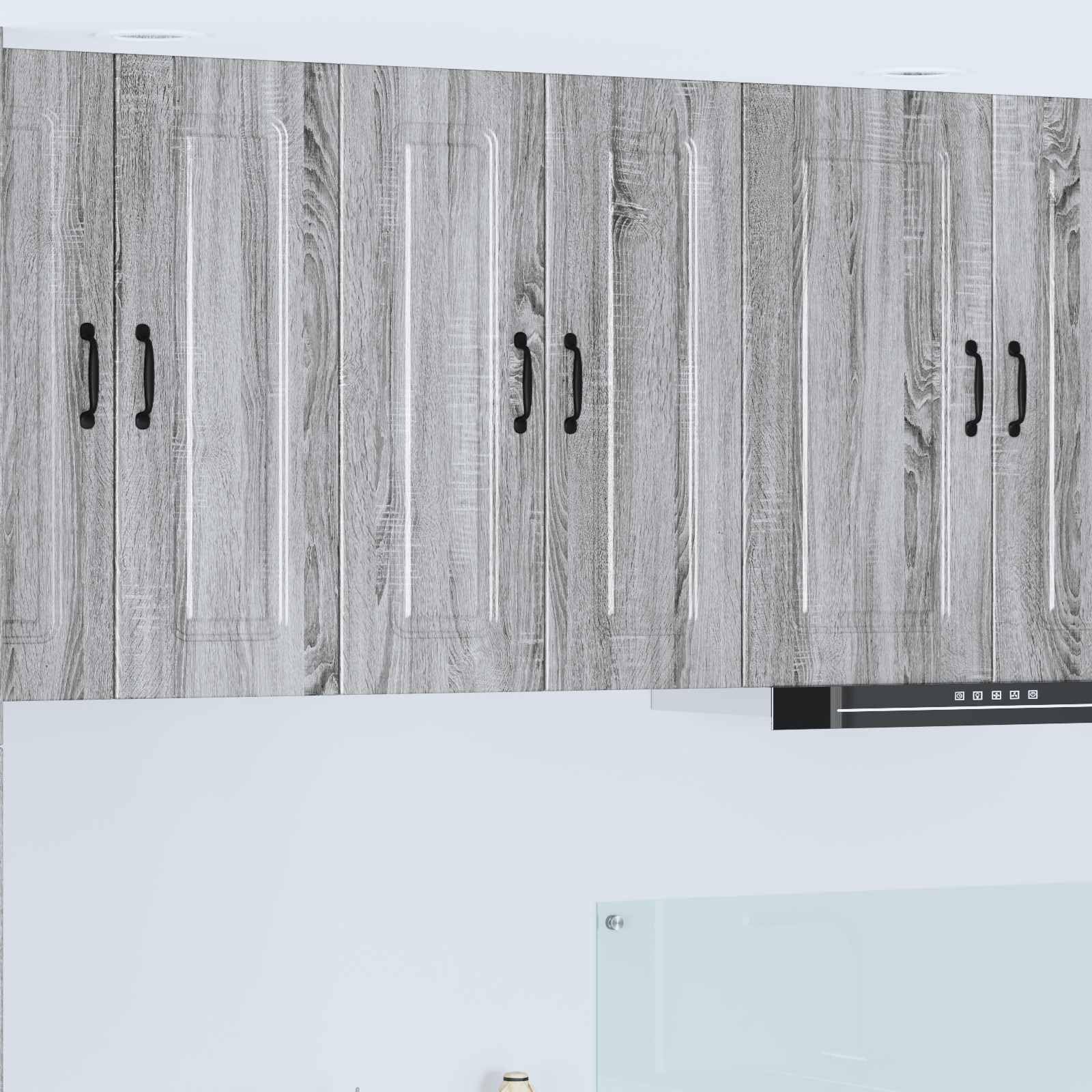 vidaXL Front do zmywarki Kalmar Szary Sonoma 60 x 31 x 80 cm