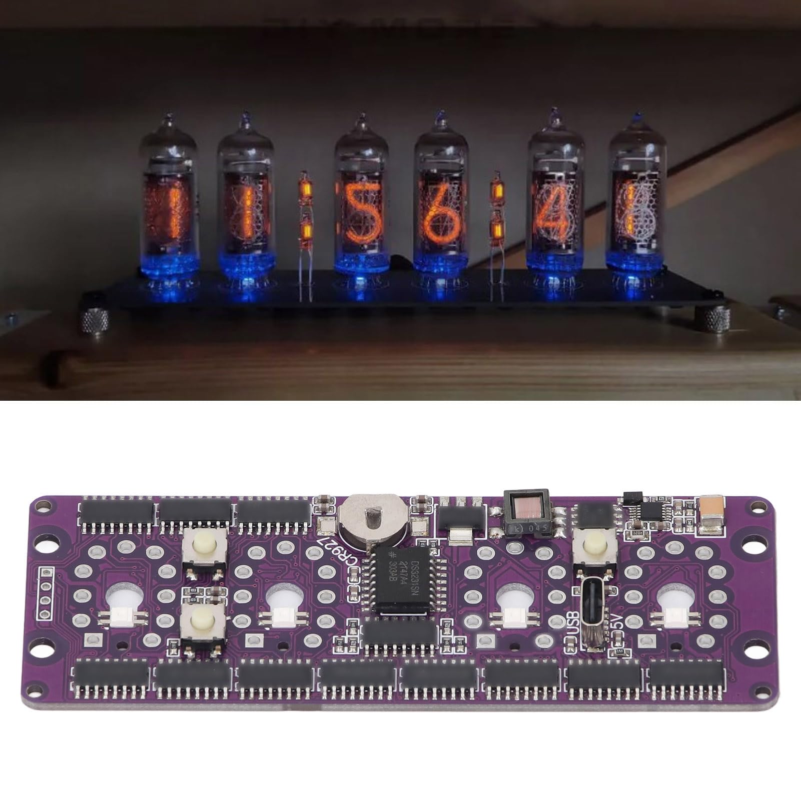 Nixie Tube Clock Circuit Board Retro Kit Modulo Antico per In14, Generatori di Orologi