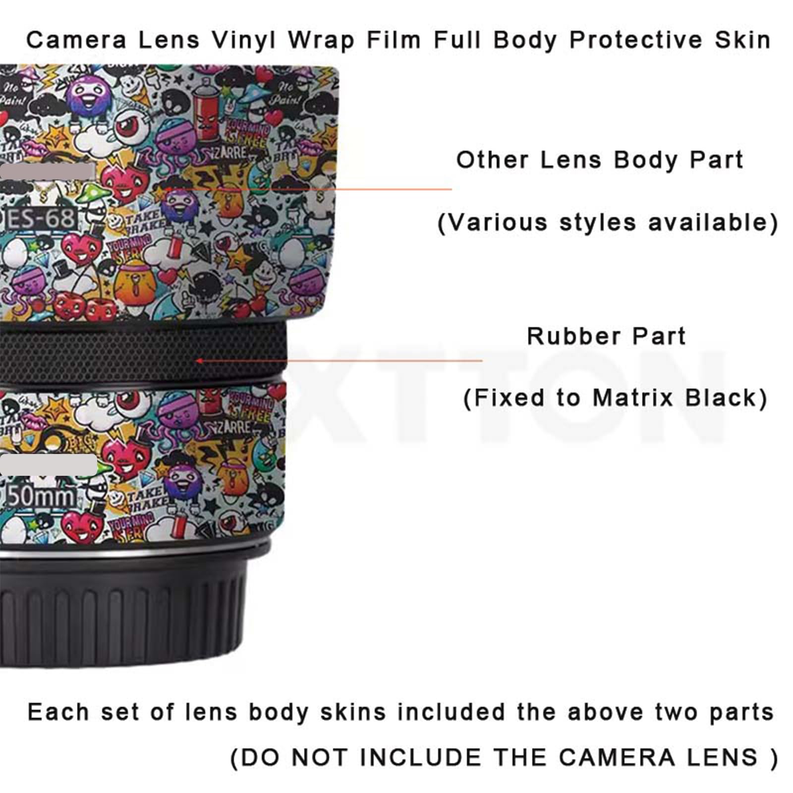 Camera Skin Wrap Lens Skins Protector Anti-Scratch Coat Wrap Cover Sticker For Sigma Art 14-24mm F2.8 DG DN Fit For Sony Mount Camera 1:2.8 14-24 2.8(Matte Black