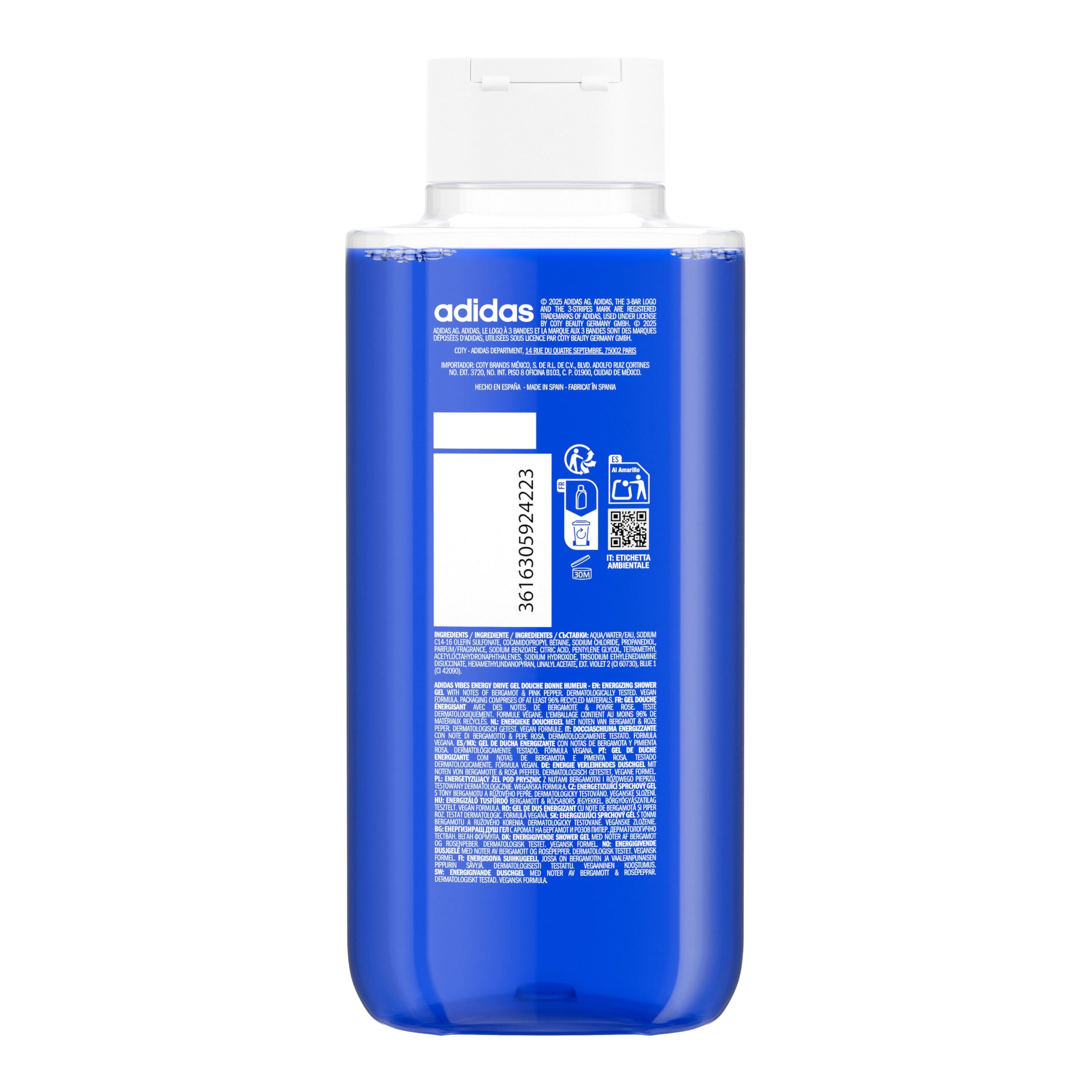 adidas Vibes Giftset including Energy Drive Eau de Parfum (100ml) and Shower Gel (100ml)