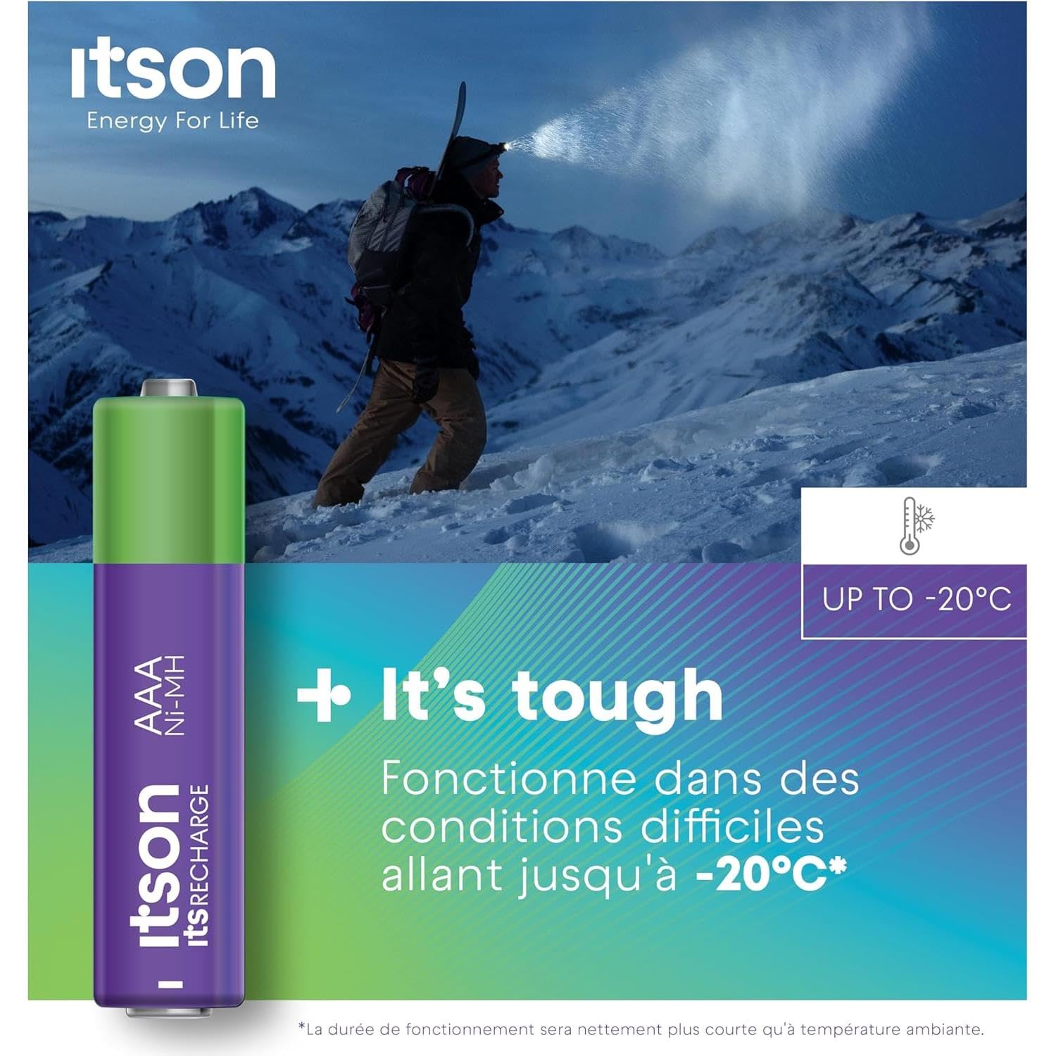 ITSON Lot de 3 x 8 Piles Rechargeables AAA Pro NiMH prêtes à l'emploi, 800 mAh, idéales pour horloges, Torches, télécommandes