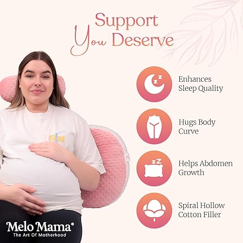 Miniatura 8 de Almohada de cuña de embarazo, almohada de maternidad, almohada portátil de embarazo, es adecuada para espalda y caderas, ideal para dormir,