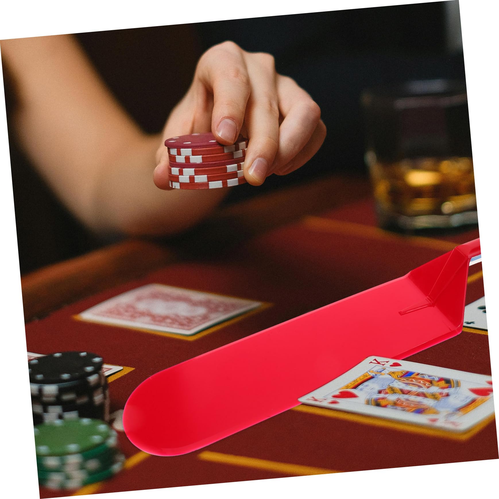 ifundom 4pezzi Shovel Per Carte Da Gioco Plastica Riutilizzabile Utensile Professionale Per Dealer Accessorio Per Giochi Da Tavolo e Poker Facile Usare e Resistente