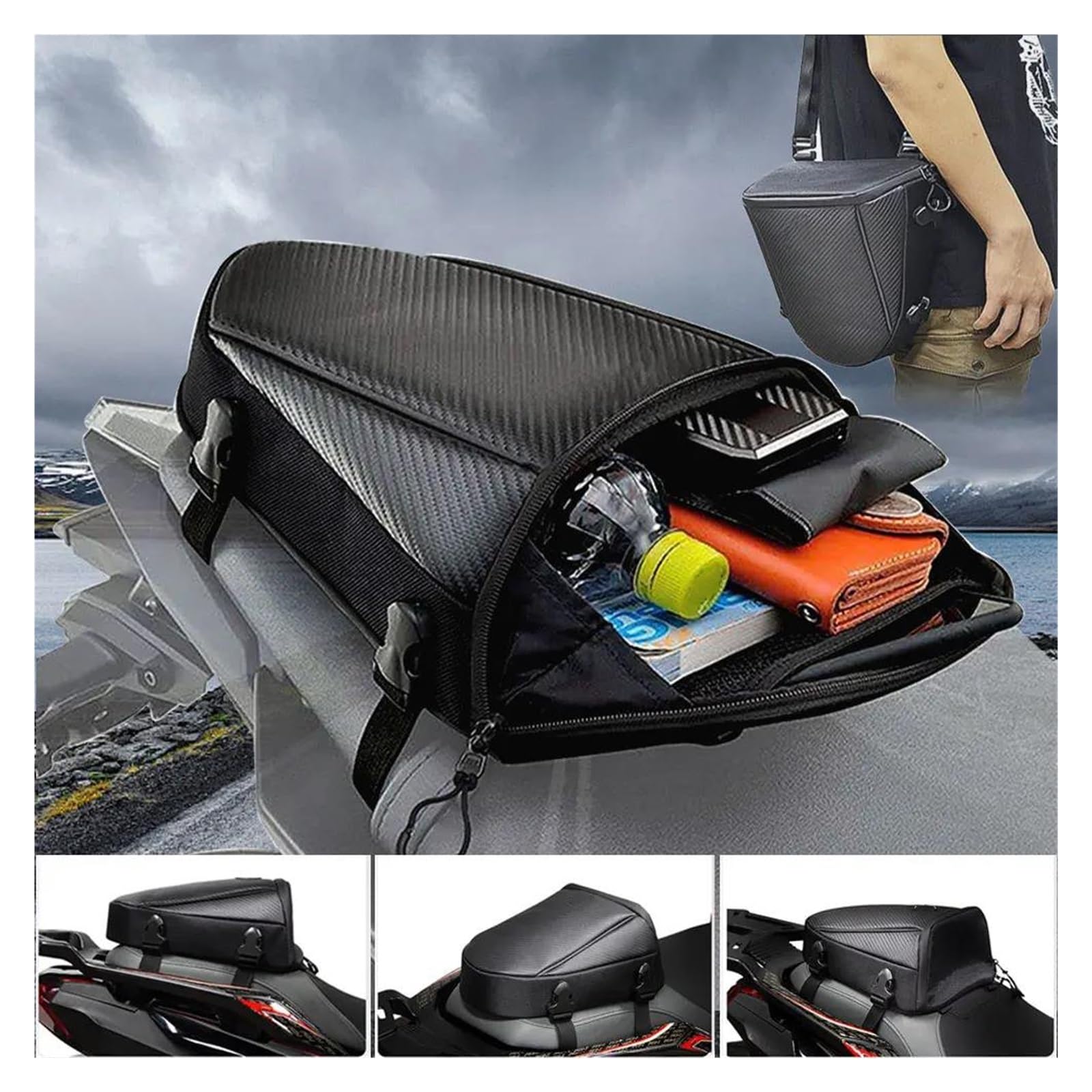 Amazon | バイク用 シートバッグ リアシートバッグ ドゥカティ用 