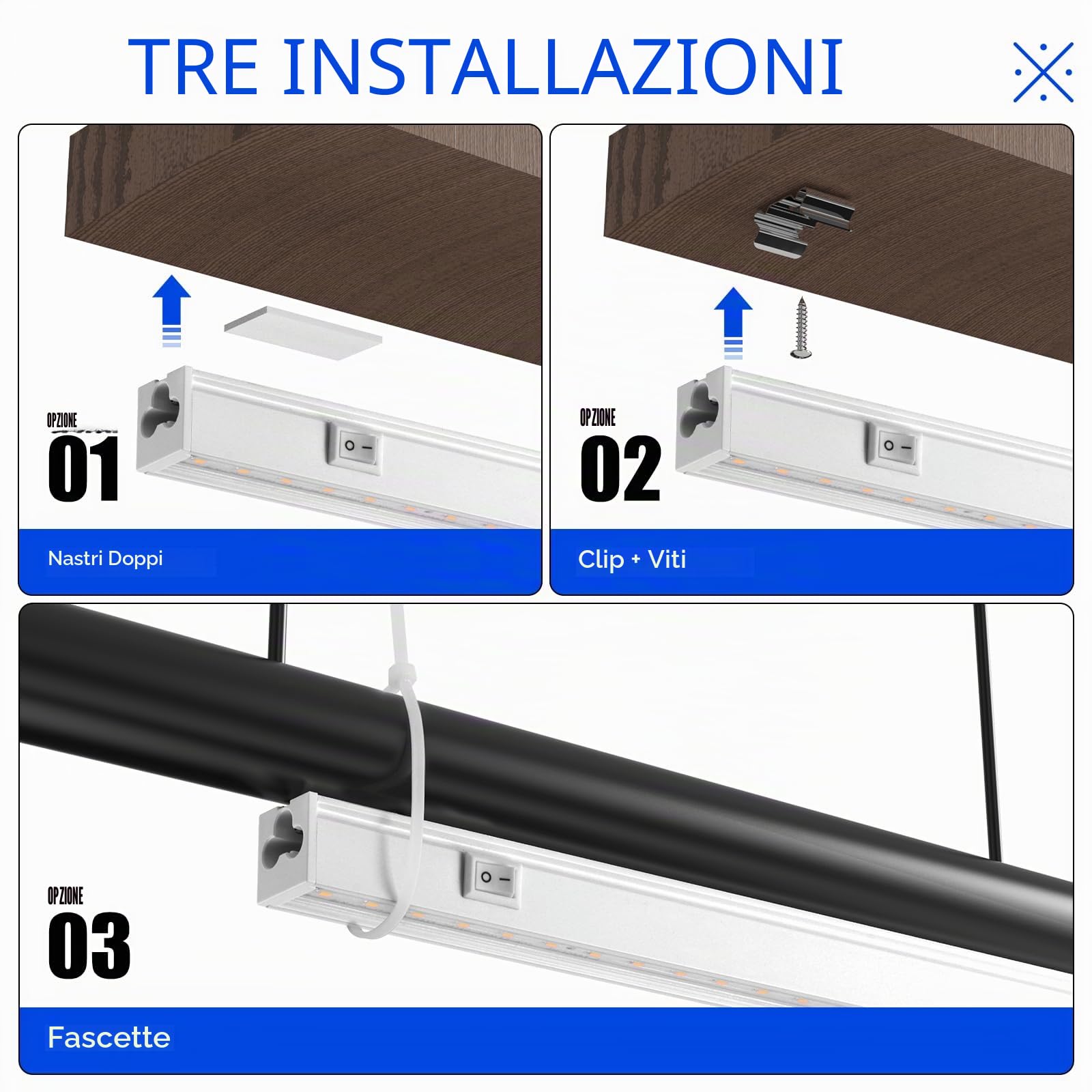 Barrina T5 1FT Luci di Crescita per Piante d'Interno, Giallo, Spettro Completo di Luce Solare, Lampada di Crescita Collegabile, Striscia di Luce di Crescita LED con Interruttore, Plug and Play