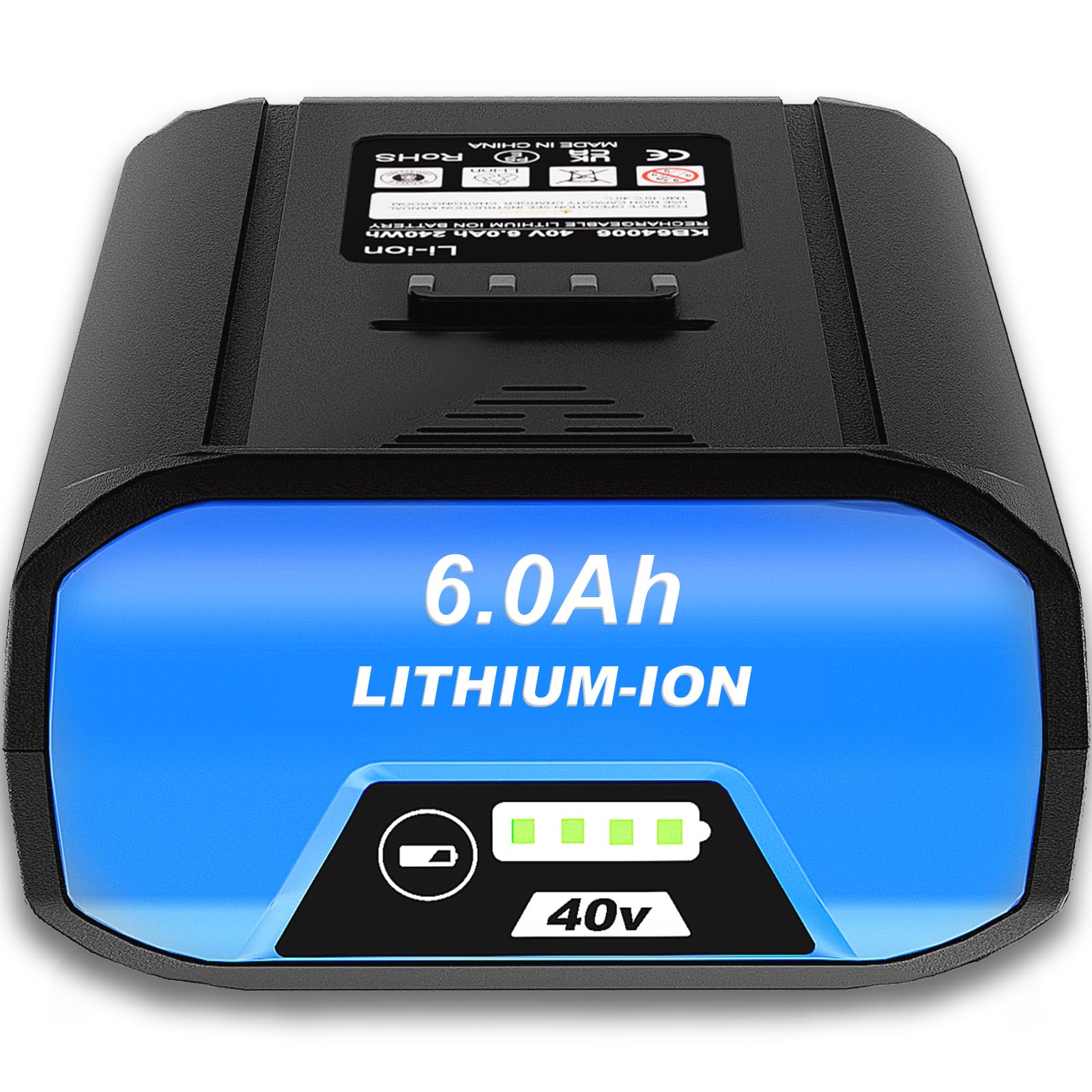 40V 6.0Ah Replacement Battery for Kobalt 40V MAX Lithium Ion Battery KB440-06 KB240-06 KB2540C-06 KB640-03