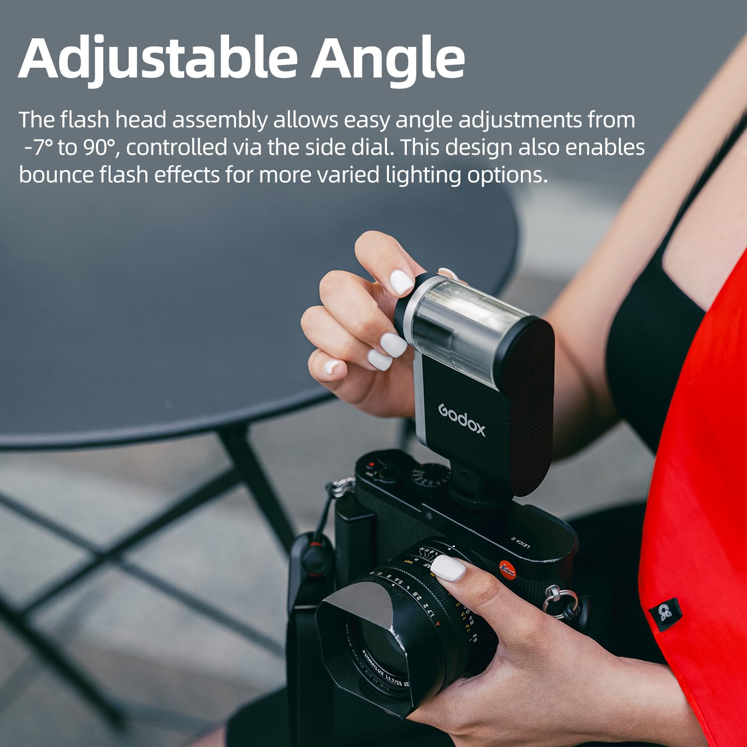 Mini flash IA32 per fotografia, 8 livelli di potenza, design leggero portatile