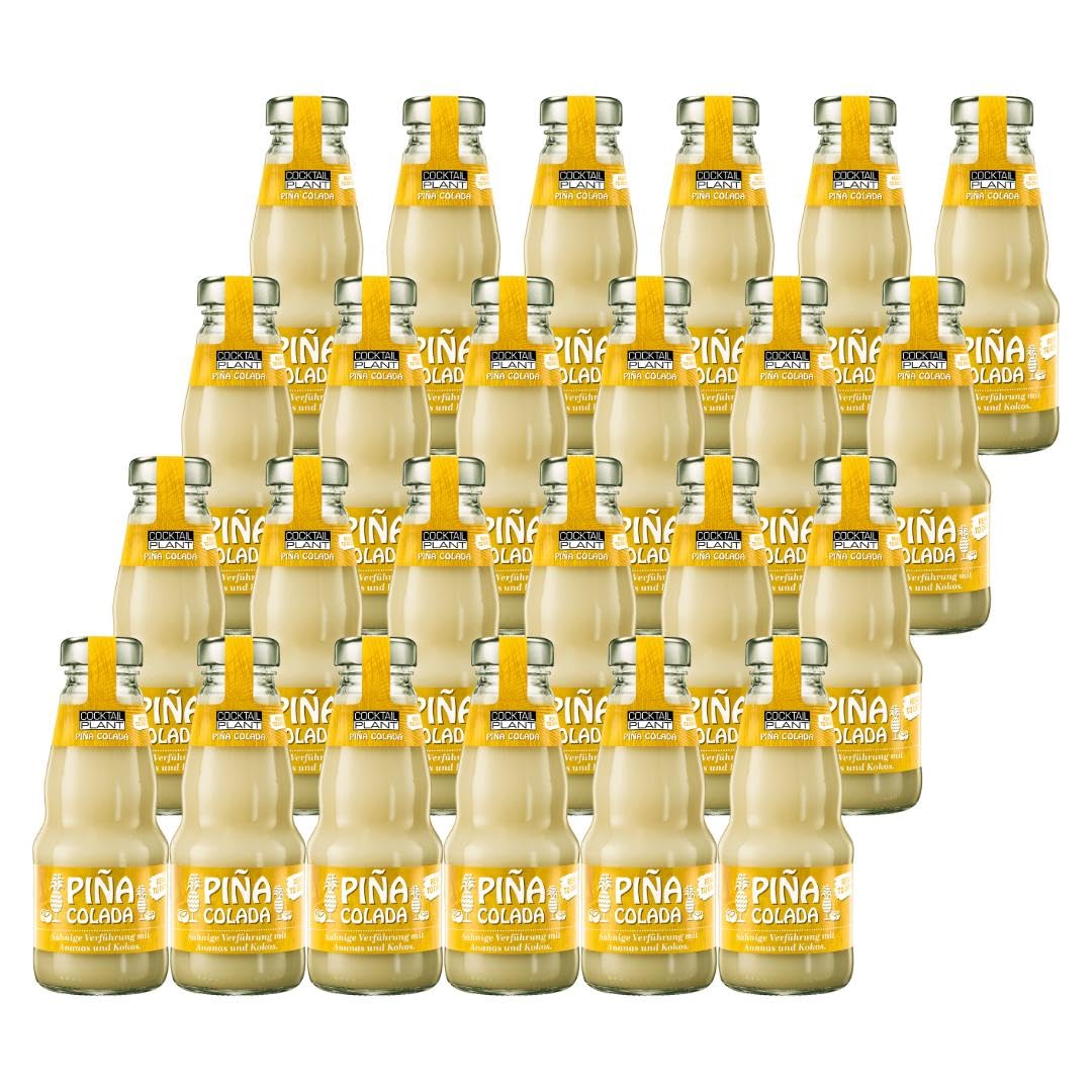 Cocktail Plant Piña Colada – 24 x 0,2l Ready to drink Cocktail (10,1% Vol.)- inkl. Pfand MEHRWEG [Enthält Sulfite]