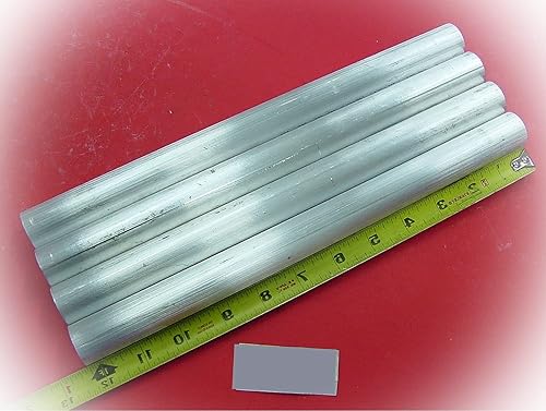 New 4 Pieces 1" Aluminum 6061 Round Rod 12.25" Long Solid BAR Lathe Stock Raw Materials Goods ME-1572DED