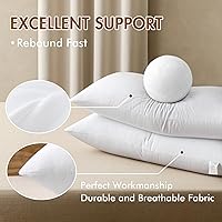 Vista 4 de MIULEE - Inserto de almohada de 14 x 36 pulgadas, cojín premium rectangular de microfibra virgen para sofá, cama, sillón