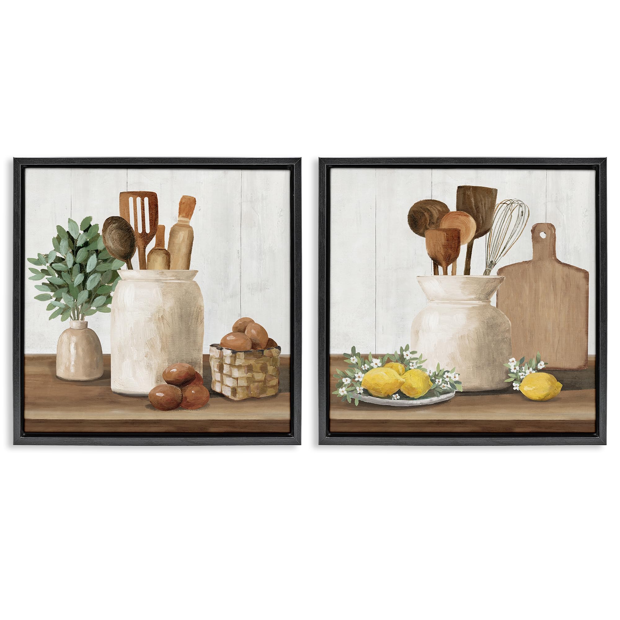 'Country Kitchen Setup'| 2pc Floating Frame Art Set 2