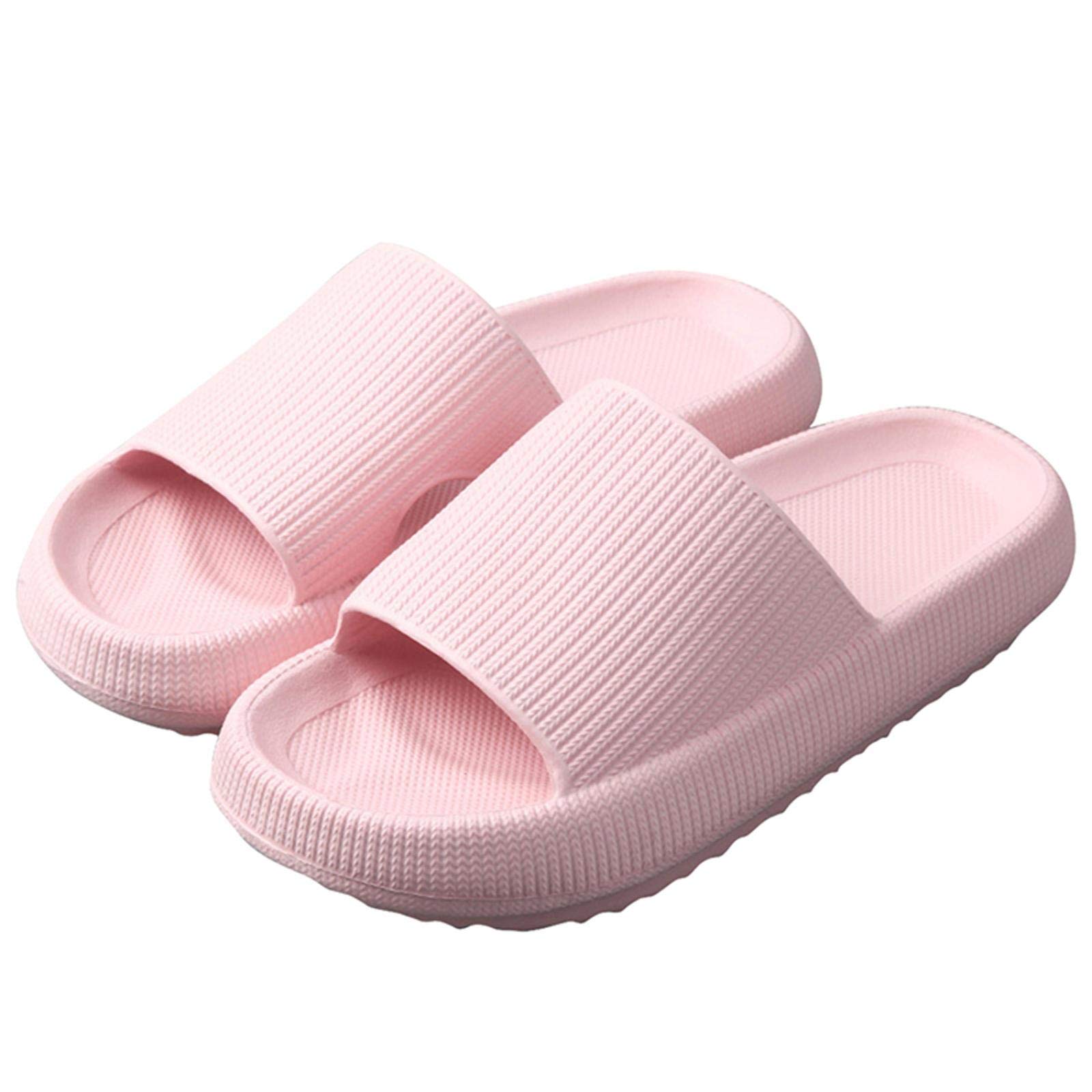 Pillow Slides Slippers for Women, Cheap EVA Open Toe Super Soft Sole Home  Slippers, Massage Foam Bathroom Slippers, Unisex 38/39 Pink : Amazon.ca:  Home